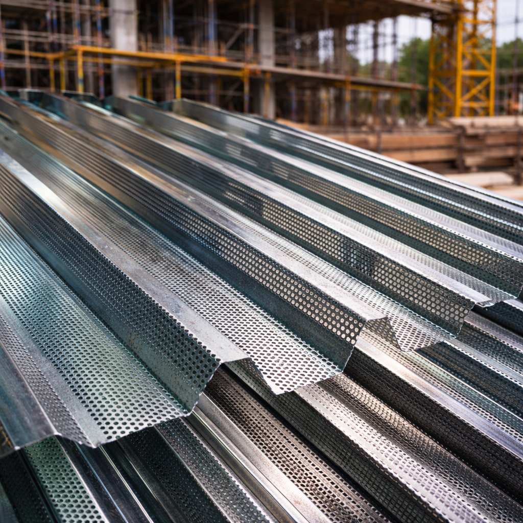 Перфорированный несущий профнастил Т-20 оцинкованный